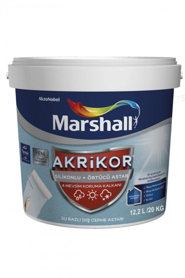 Akrikor Silikonlu Örtücü Dış Cephe Astarı 20 Kg