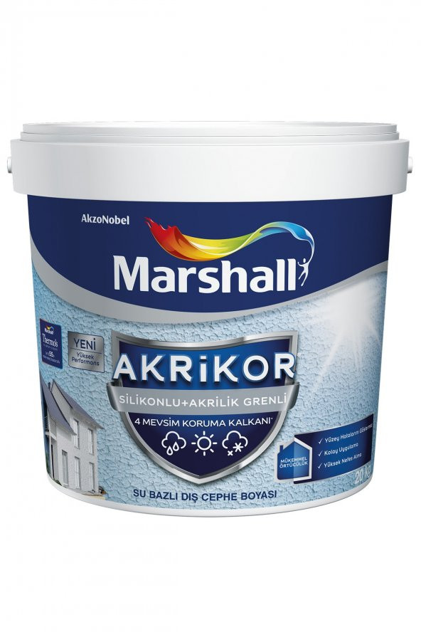 Akrikor Dış Cephe Boyası BEYAZ 3,5 KG - 1