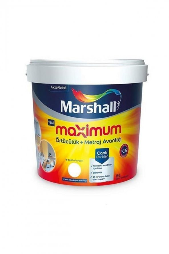 Maximum Silikonlu Iç Cephe Boyası 15 Lt