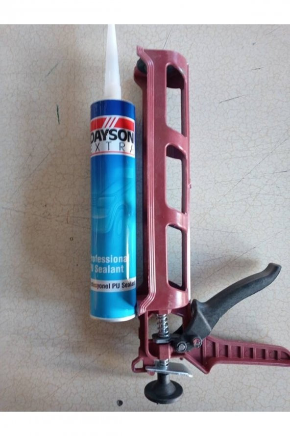 Plastik Silikon Tabancası + Dayson Gri Pu Silikon