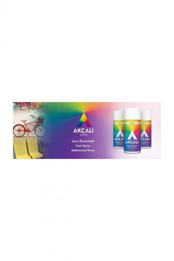 Akçalı sprey boya mat beyaz 400 ml