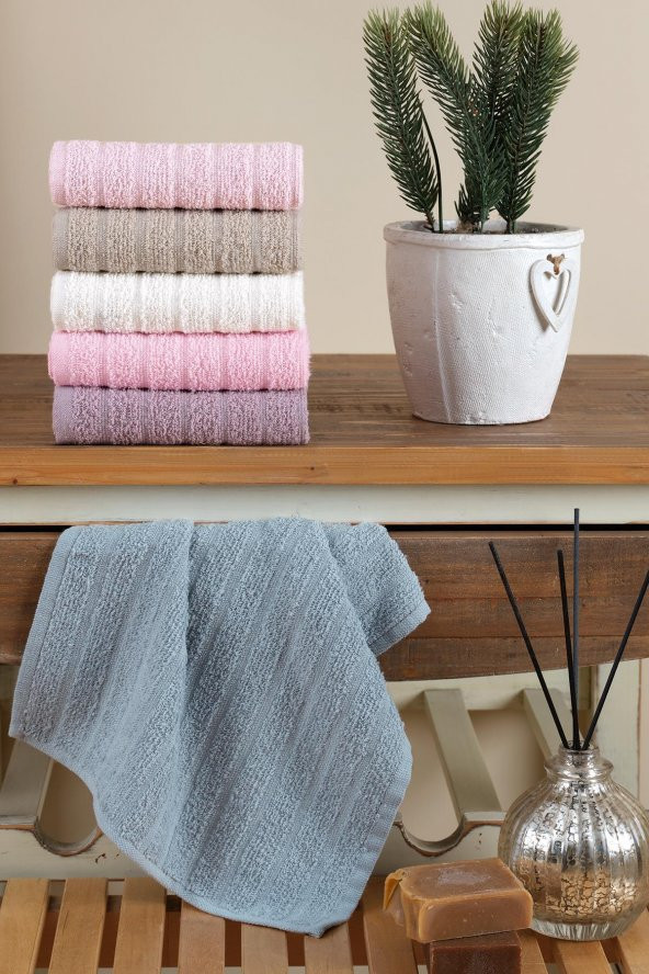 Path | 6lı 30x50 Cm El Ve Yüz Havlu Seti | Mutfak Havlusu - 3