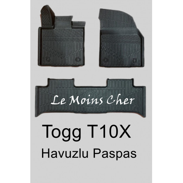 Yerli Üretim Togg T10X Araca Özel 3D Havuzlu Oto Paspası Yerli Araba Yerli Paspas - 2