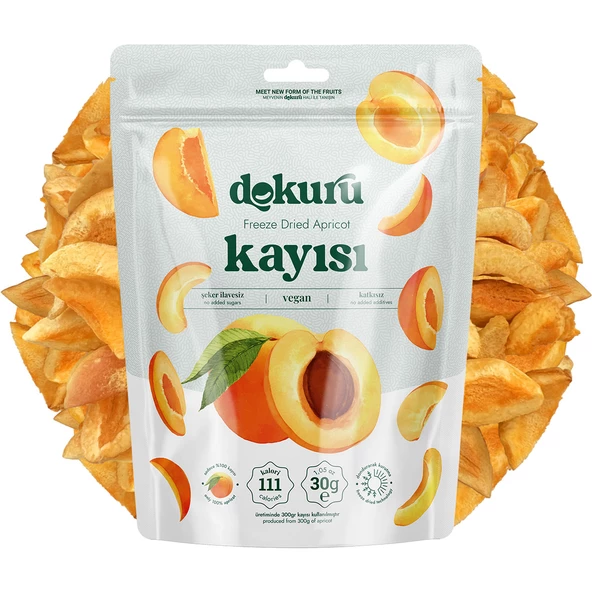 Freeze Dried Kayısı Meyve Cipsi 30gr