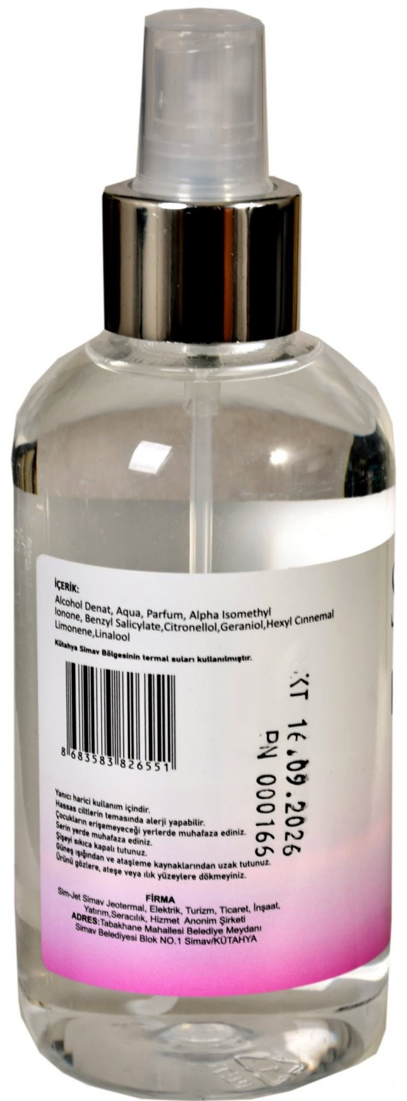 SİMAV Termal Sulu Şakayık Kolonyası Spreyli - 200 ml - 2