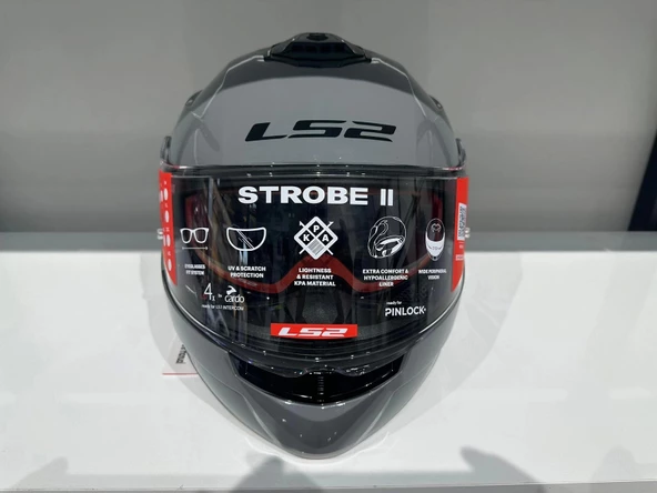 LS2 STROBE 2 NARDO GRİ KASK - 3