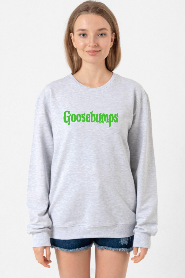 Goosebumps Lettern Grimelanj Kadın 2ip Sweatshirt