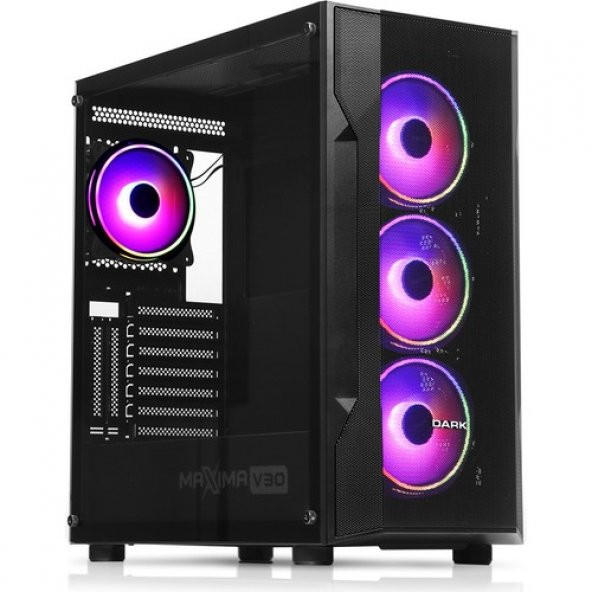 Dark Maxima V30 DKCHMAXV30 RGB Fan, 2xUSB3.0, 1xType-C, Oyuncu Kasası       - Outlet