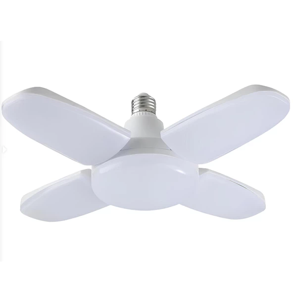VOLEMI Led Ampul Beyaz 220V 60W 6000Lm E27 4 Kanatlı