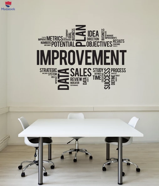 Ofis, Çalışma Odası Duvar Sticker İyileştirme Kelimeler Bulut Ofis Alanı İç Sanat Çıkartmaları