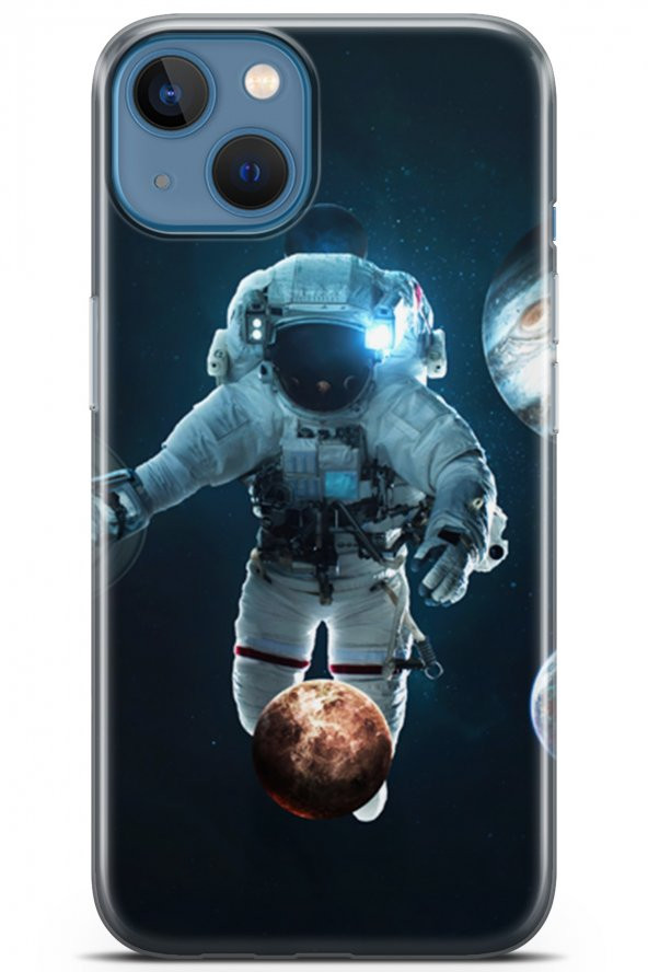 Apple iPhone 13 Kılıf Seri Polka 13 AstronotCase Kapak