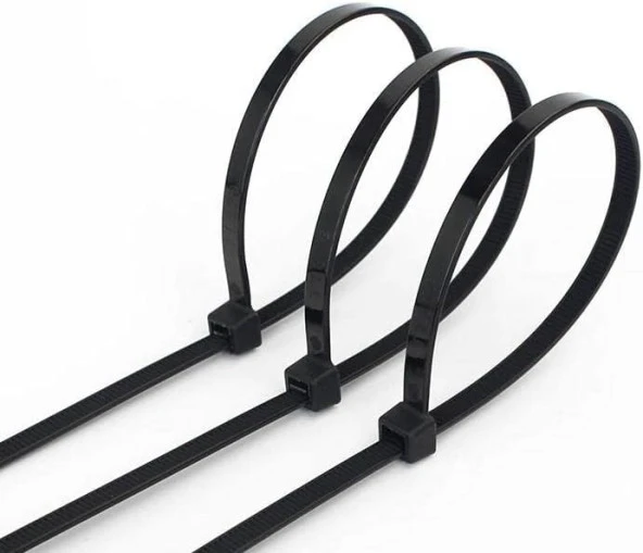 Siyah Kablo Bağı Plastik Cırt Kelepçe 3.6x150mm 15cm (100 ADET) - 2