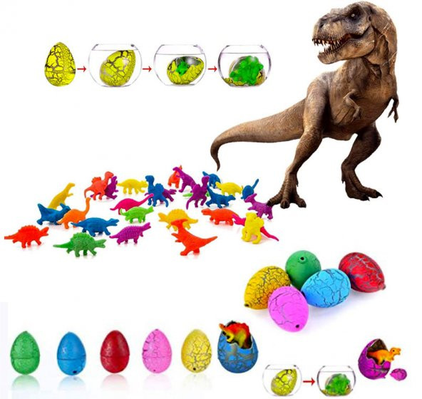 Suda Büyüyen Dinazor Yumurtası Küçük Dinozor Yumurtası - 12 Adet