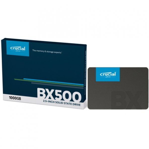 Crucial BX500 CT1000BX500SSD1 2.5'' 1 TB 540-500MB/s SATA3 SSD Sabit Disk
