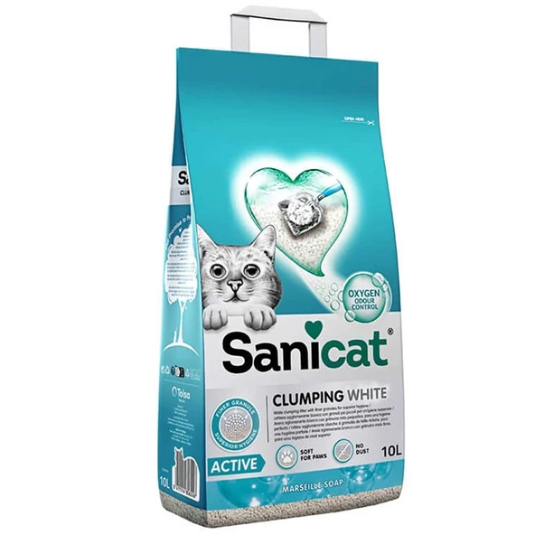 Sanicat Active Aktif Oksijenli Dezenfektan Marsilya Sabun Kokulu Kedi Kumu 10lt