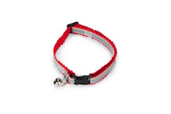 Beeztees Reflektör Kedi Boyun Tasması 31cm Kırmızı ürün görseli