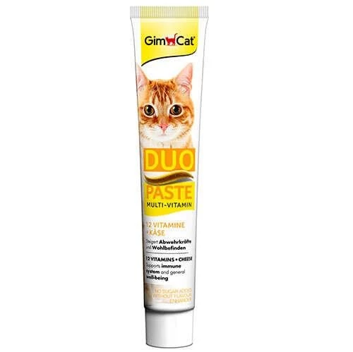 GimCat Duo Paste Peynirli 12 Vitaminli Kedi Macunu 50gr