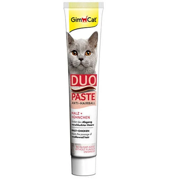 Gimcat Duo Paste Anti-Hairball Tavuklu Malt Kedi Macunu 50gr