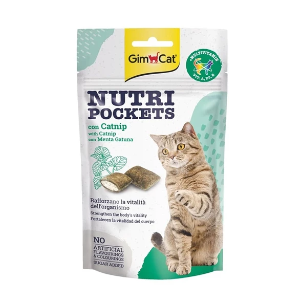 GimCat Nutripockets Kedi Ödülü Kedi Otu & Multivitamin 60Gr ürün görseli