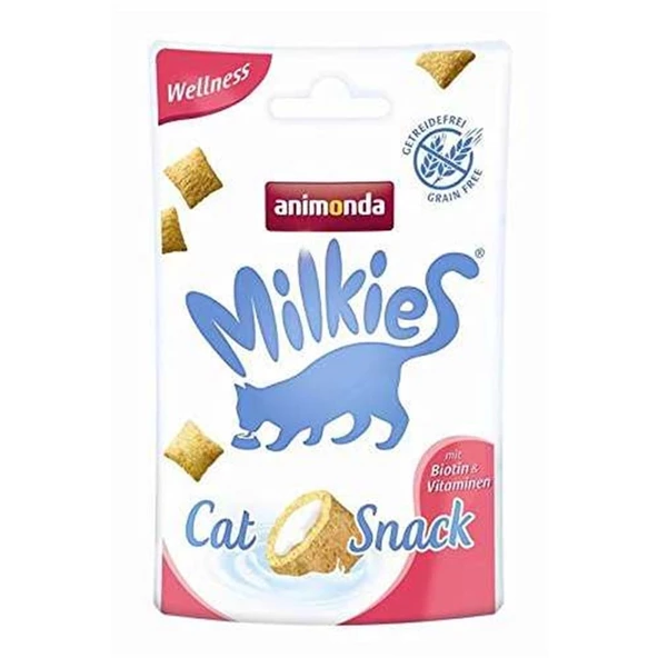 Animonda Milkies Wellness Vitamin ve Biotin Katkılı Kedi ödülü 30 Gr