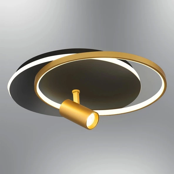 A-415-3S SİYAH YUVARLAK LEDLİ AVİZE - 2