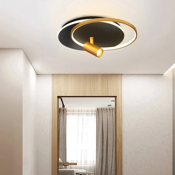 A-415-3S SİYAH YUVARLAK LEDLİ AVİZE - 3