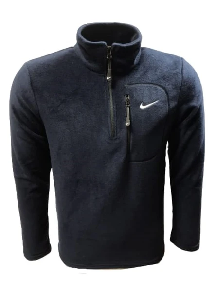 Nike N01371 Erkek Slim Fİt Yarım Fermuarlı Polar Sweatshirt - 1