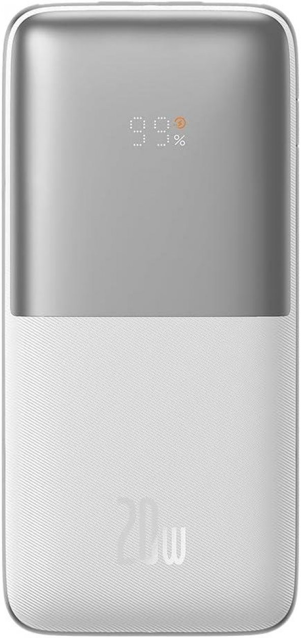 Baseus Bipow Pro Overseas 10000 mAh 20W Dijital Ekranlı Powerbank Beyaz Teşhir - 2