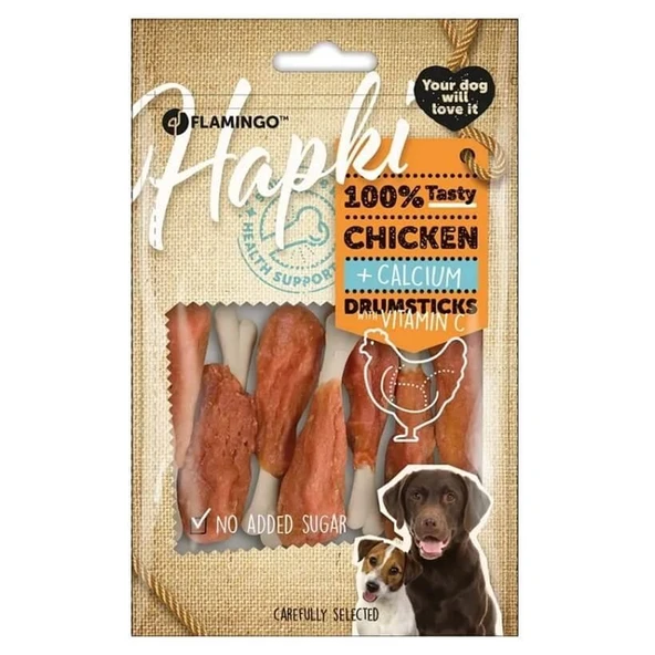 Flamingo Hapki Tavuk Budu Kalsiyumlu Köpek Ödülü 85 gr ürün görseli