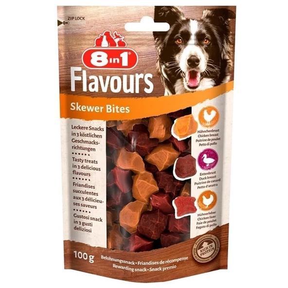 8in1 Flavours Skewer Bites Köpek Ödülü 100 Gr