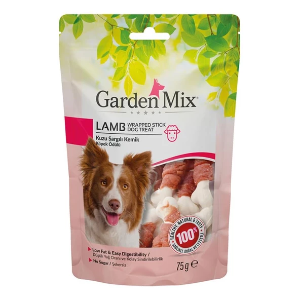 Garden Mıx Kuzu Sargılı Kemik Köpek Ödülü 75 Gr ürün görseli