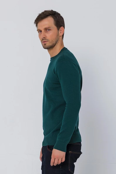 Erkek Bisiklet Yaka Rahat Kumaşlı Regular Fit Kazak - 12