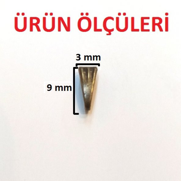 100 Adet Antik Sarı Tepelik Kolye Tepesi Mengeç Kıskaçlı Mengeç - 7