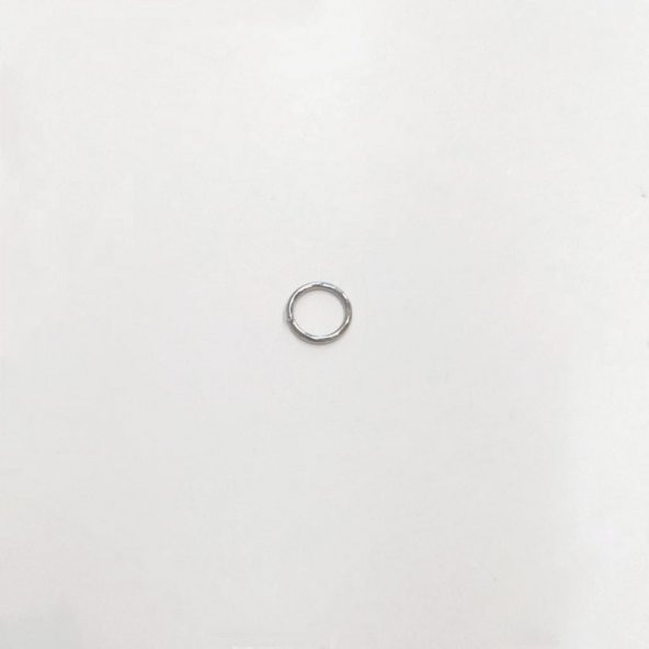 200 Adet 6*6 mm Nikel Renk Takı Halkası Takı Malzemesi - 6