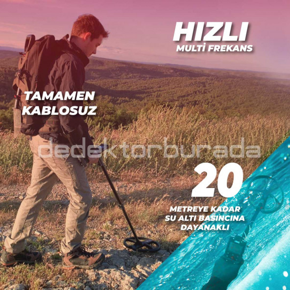 Deus 2 Dedektör - 22,5cm FMF Başlık, Ana Kontrol Ünitesi - 7