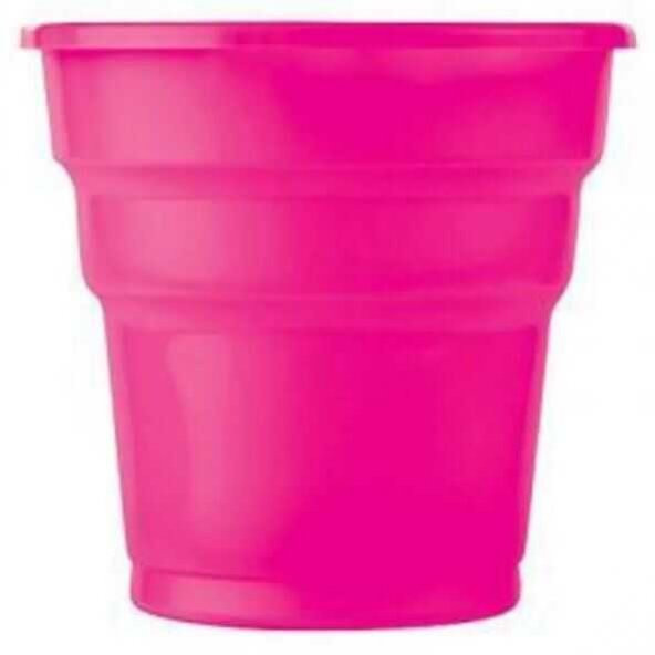 BARDAK POLİPROPİLEN 200 CC FUŞYA 25 ADET - Resim 2