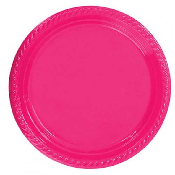 TABAK POLİPROPİLEN 22 CM FUŞYA 25 ADET ürün görseli