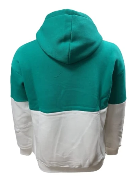 Tarz Cool T01215 Erkek Oversize Kapüşonlu Baskılı Üç İplik Sweatshirt - Resim 6