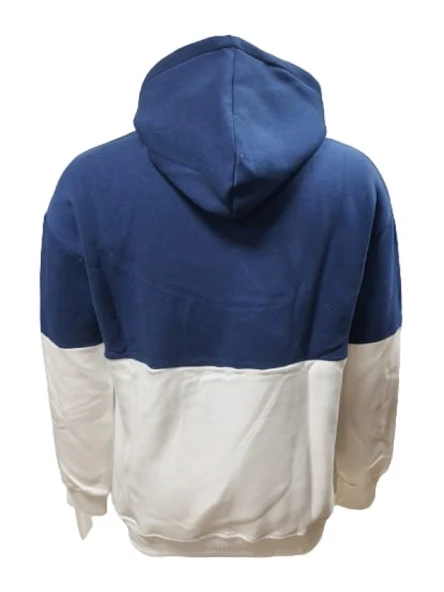 Tarz Cool T01215 Erkek Oversize Kapüşonlu Baskılı Üç İplik Sweatshirt - Resim 4