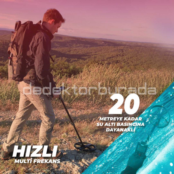 Deus 2 Dedektör - 28cm FMF Başlık, Ana Kontrol Ünitesi, WSA2 Kulaklık - 7