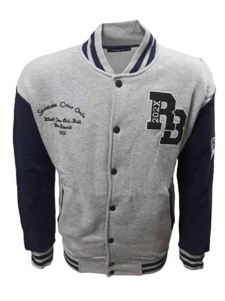 Tarz Cool T01238 Kolej Ceket İşleme Detaylı Çıtçıt Düğmeli Cepli - Resim 7