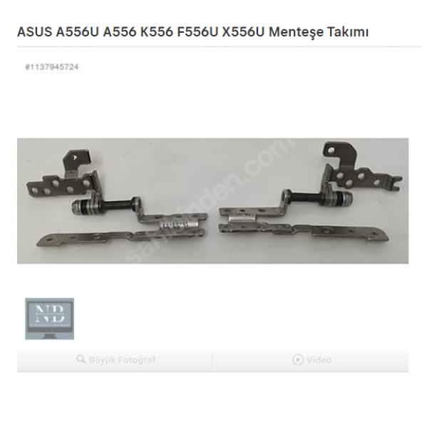 ASUS A556U A556 K556 F556U X556U Menteşe Takımı