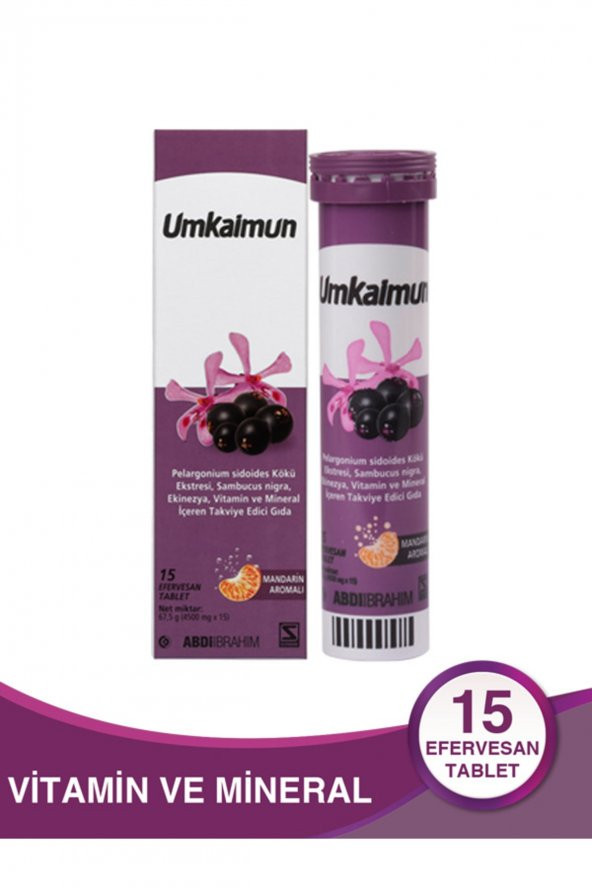 Umkaimun 15efervesan Tablet + Youplus C Çinko Efervesan 20 Tablet - 5