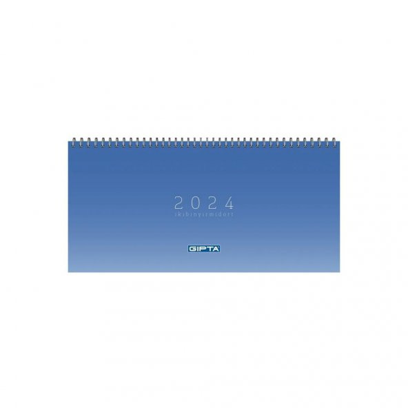 Gıpta 2024 16X33 Sipiralli Masa Takvimi 506-PXK Mavi
