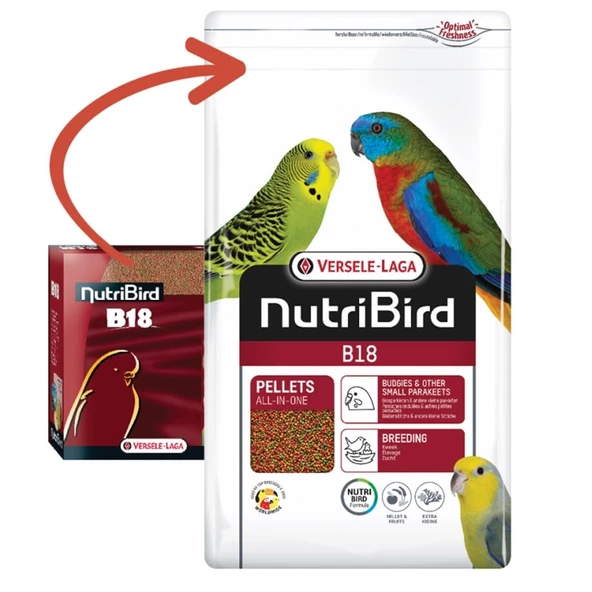 Versele Laga Nutribird B18 Muhabbet Pelet Yem 3 Kg