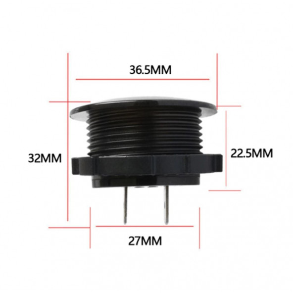 VOLTMETRE PANO TİP 28MM BOMBE TİP - 3