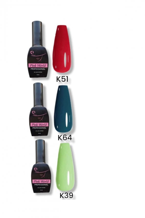 Lady red line Kalıcı Oje 12ml K51 K64 K39