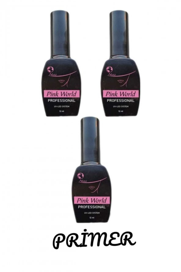 Lady red line Protez Tırnak Kalıcı Oje Primer 3lü 12ml Set