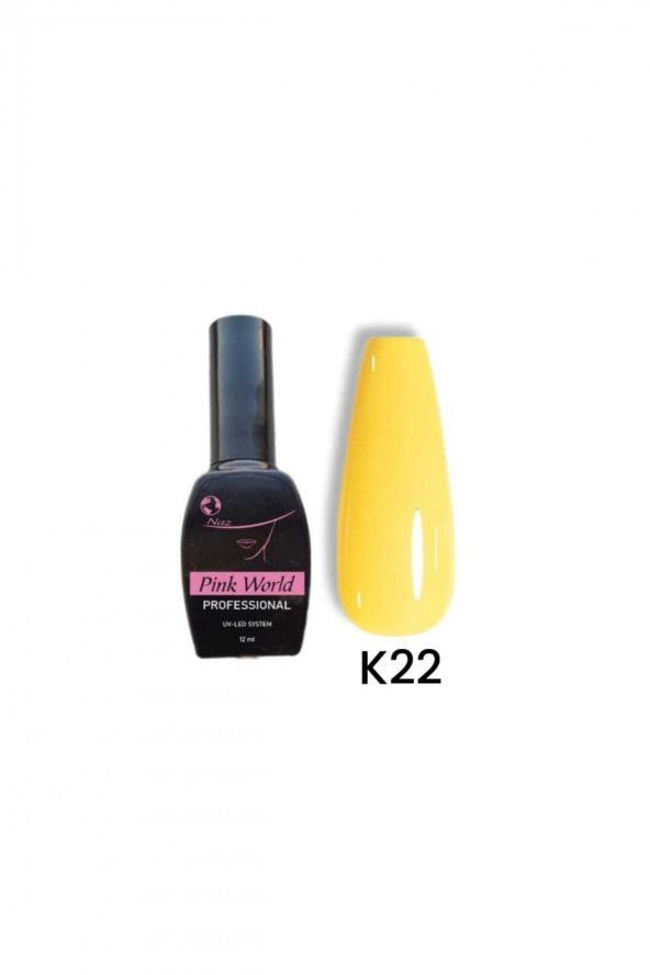 Lady red line Kalıcı Oje 12ml [pastel Sarı] K22no