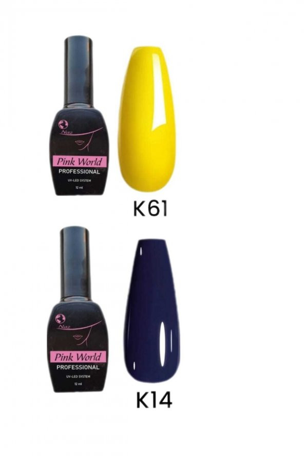 Lady red line Kalıcı Oje 12ml [taraftar Serisi] K61 K14 Sarı Lacivert